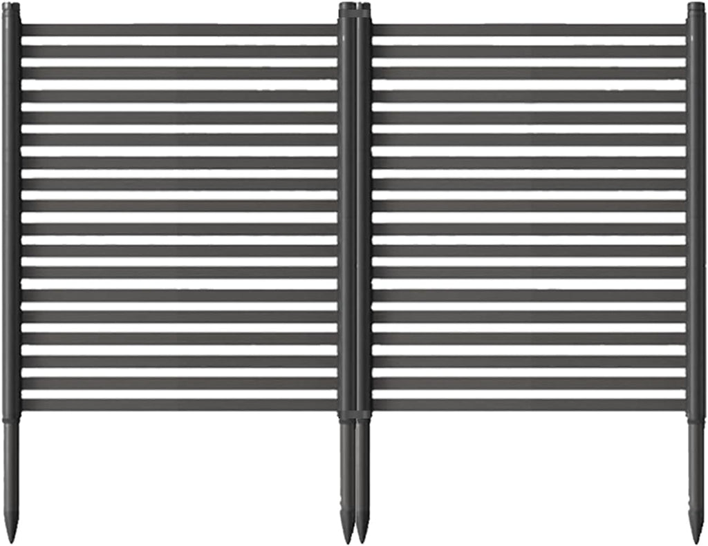 47"X35" Outdoor Privacy Screen Fence, 2-Panel Metal Decorative Animal Garden Fence, Rustproof Landscape Edging for Flower Beds, Vegetable Gardens, Patio, Backyard & Lawn, No-Dig Easy Install