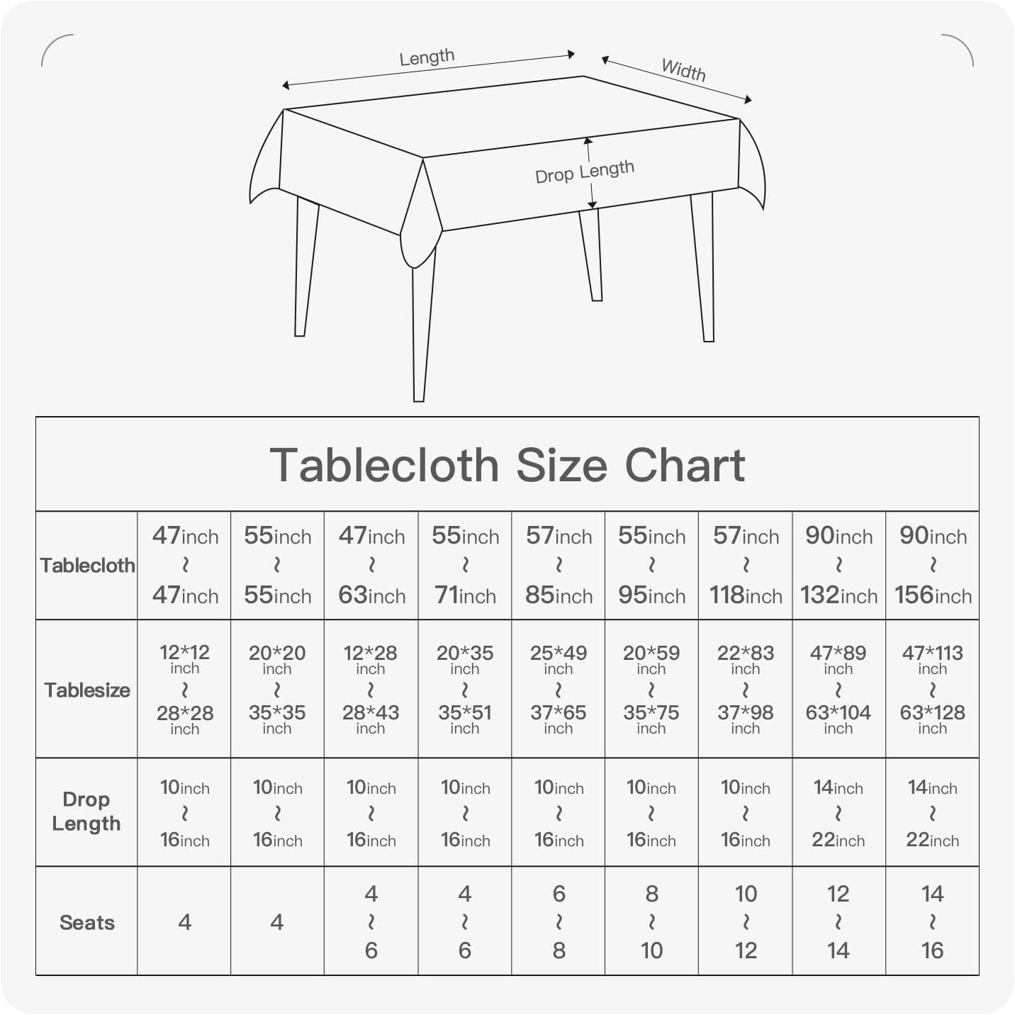 BALCONY & FALCON Rectangle Tablecloth Washable Wrinkle Resistant and Water Proof Table Cloth Decorative Linen Fabric Tablecloths for Dining Parties Kitchen Wedding and Outdoor Use(Brown, 57x118)