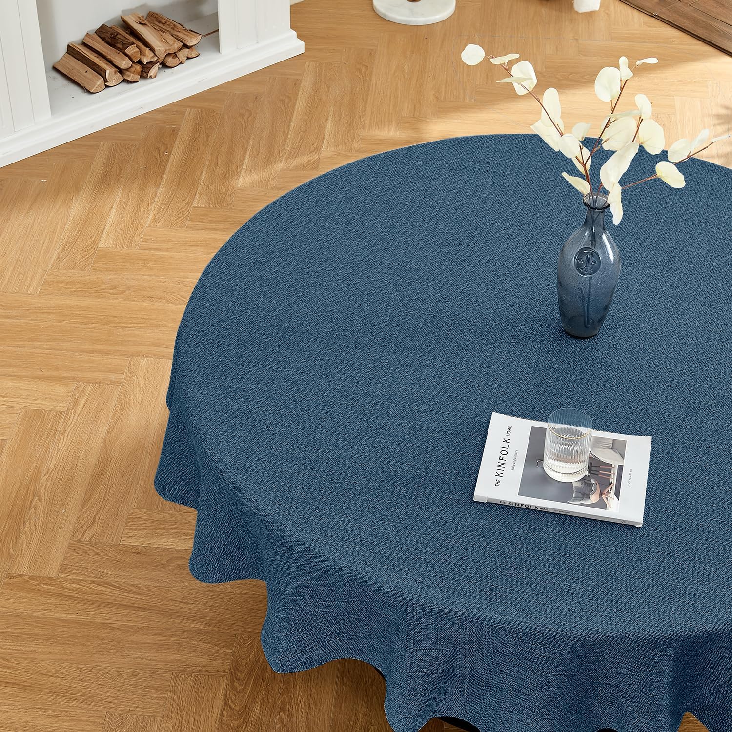 BALCONY & FALCON Rectangle Tablecloth Washable Wrinkle Resistant and Water Proof Table Cloth Decorative Linen Fabric Tablecloths for Dining Parties Kitchen Wedding and Outdoor Use(Brown, 57x118)